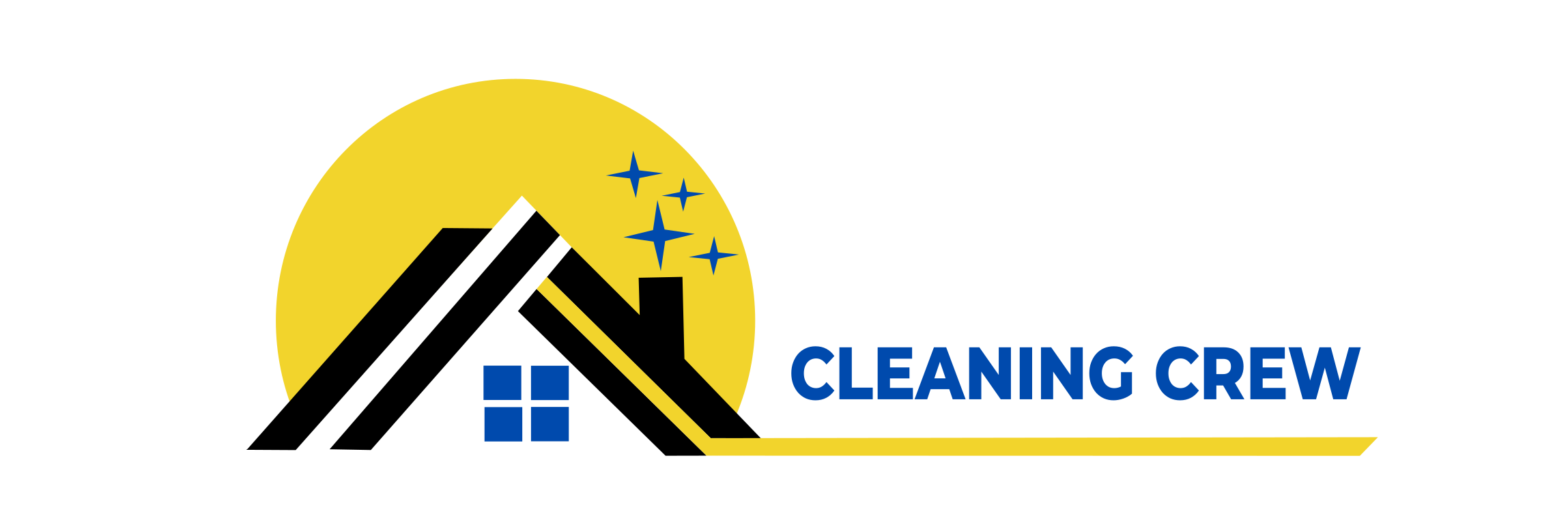 Shiny Cleaning Crew white logo